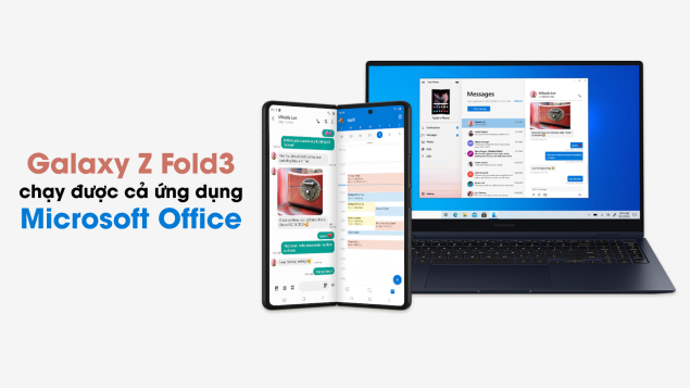 Galaxy Z Fold3 chạy được cả ứng dụng Microsoft Office